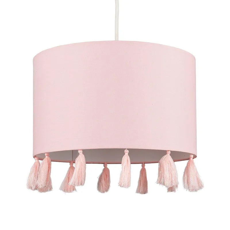 ValueLights Vivian Pink Ceiling Pendant Shade - Pink