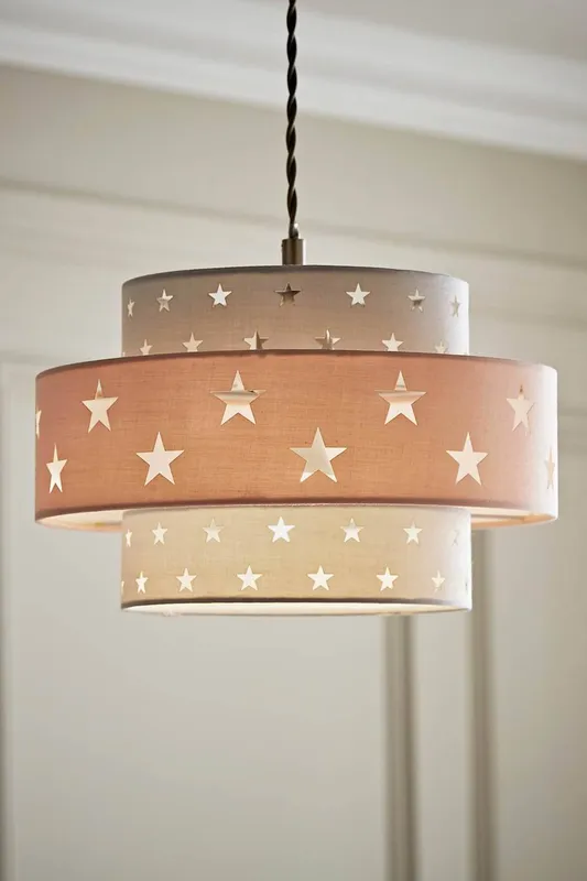 ValueLights Weaver Pink Ceiling Pendant Shade Pink
