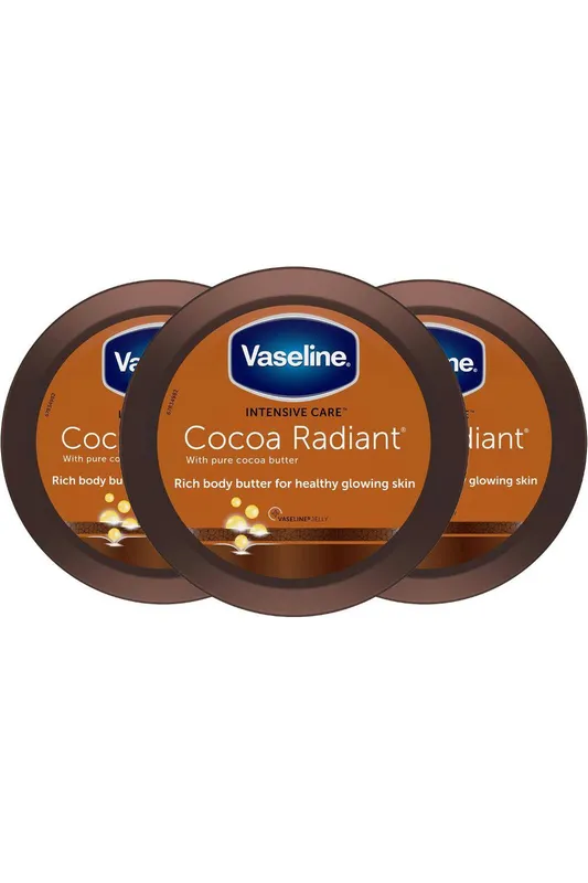 Vaseline Women's 'Jelly' Intensive Care Cocoa Radiant 250ml, 3 Pack in White White One Size female