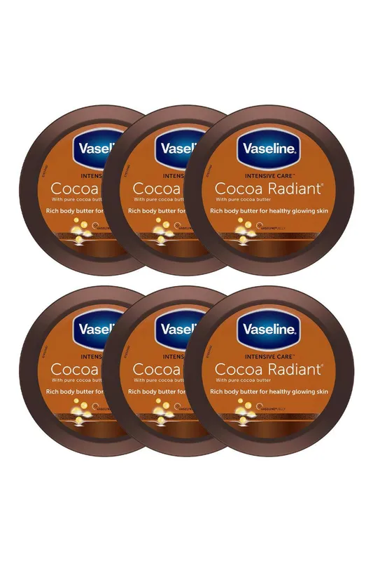 Vaseline Women's 'Jelly' Intensive Care Cocoa Radiant 250ml, 6pk in White White
