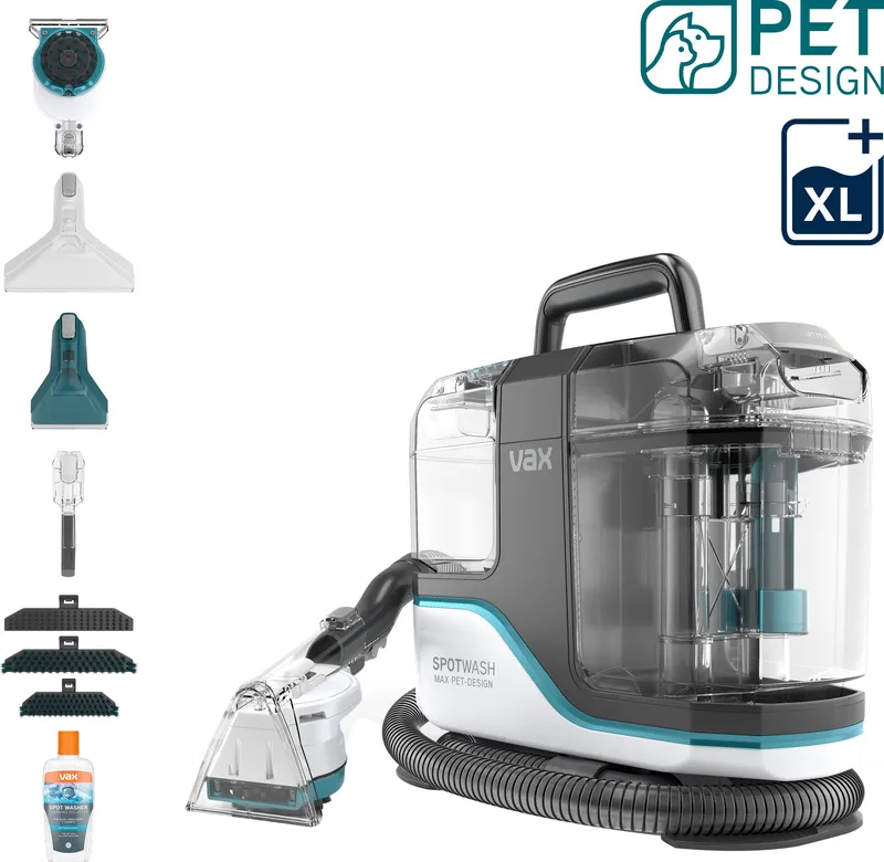 Vax SpotWash Max Pet Design Cdsw-Msxp Carpet Cleaner, White / Blue