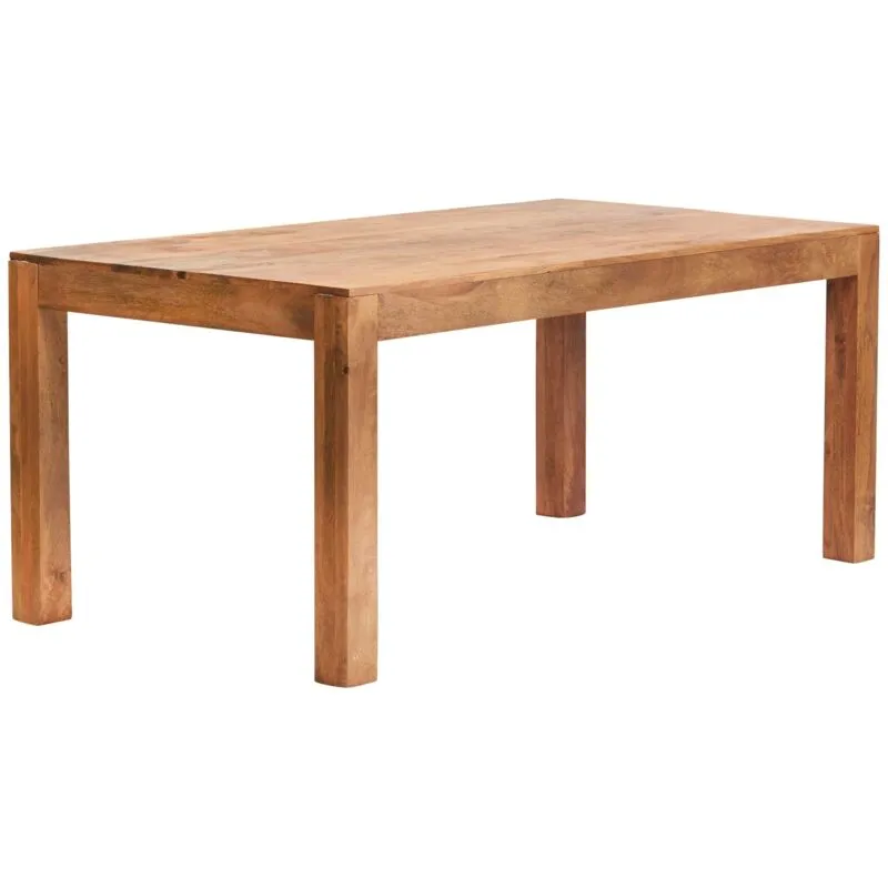 Verty Furniture - Dakota Light Mango Large Dining Table 6ft (180cm) - Light Wood