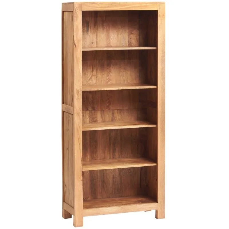 Verty Furniture - Dakota Light Mango Large Open Bookcase - Light Wood
