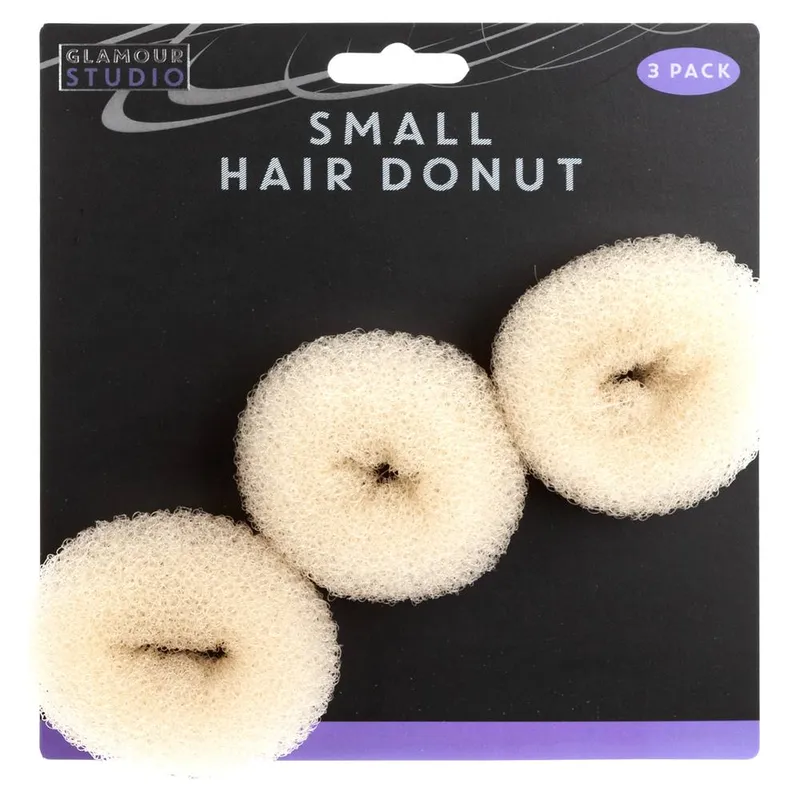 Vfm e-Store Small Cream Hair Donuts Glamour Studio (3 Pack) Cream