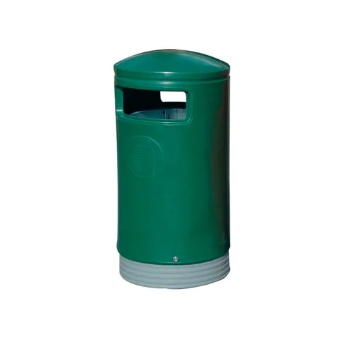 Unbranded Outdoor Hooded Top Bin 75 Litre Green