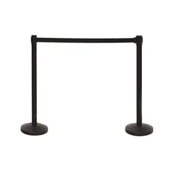 Vfm Barriers with 3.4m Belt Blk (Pack of 2) 421934