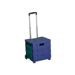 Vfm Folding Container Trolley/Lid Blue/Green - 379531
