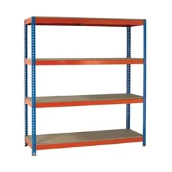 Vfm Orange/Zinc 1500x600x2000mm Heavy Duty Painted Shelving Unit