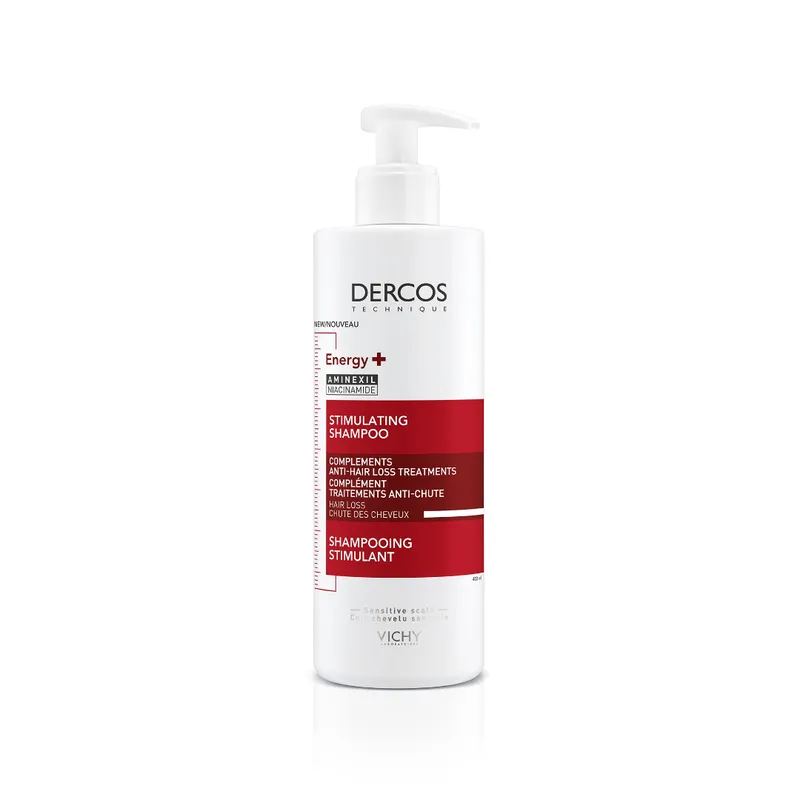 Vichy Dercos Energising Anti-Hair Fall Shampoo 400ml - Fortifies & Nourishes Follicles - With Vitamin B6 & Niacinamide - Face The Future