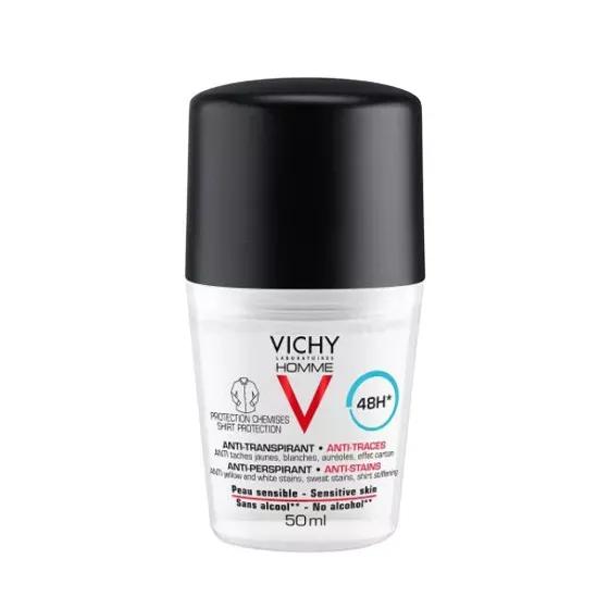 Vichy Homme 48h Antiperspirant and Anti-Stain Deodorant 50ml