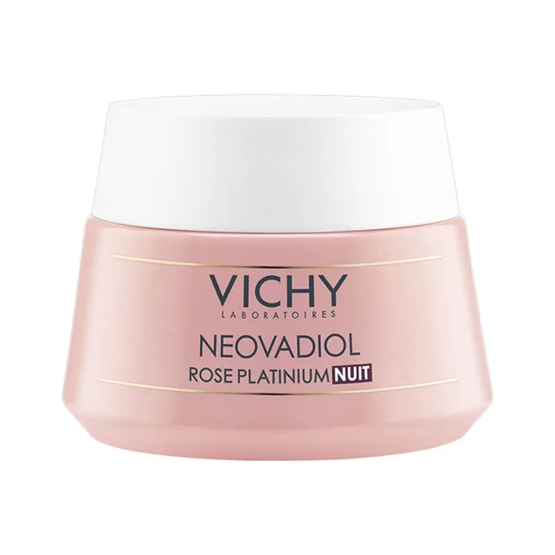 Vichy Neovadiol Rose Platinium Night Care 50ml - Rejuvenates & Restores Radiance - Enhances Elasticity - Face The Future