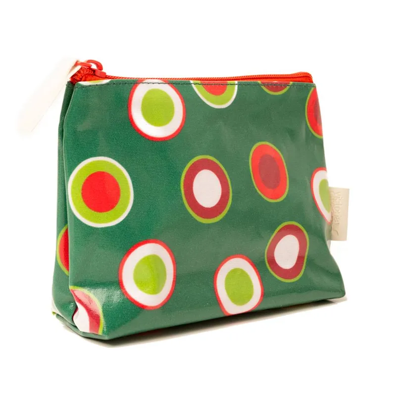 Victoria Green Small Jingle Dot Makeup Bag in Green Green