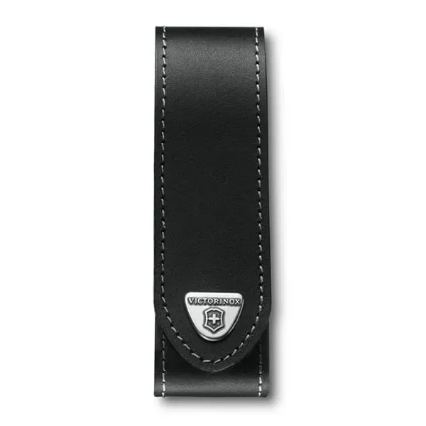 Black 13.2cm Leather Belt Pouch - Victorinox
