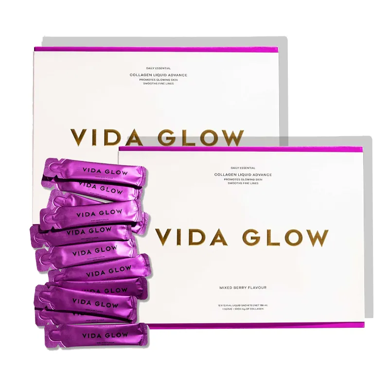 Vida Glow Collagen Liquid Advance 15 x 12.4g Sachets Double