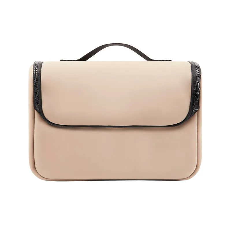 Vinga Unisex Baltimore Travel Toiletry Bag in Greige Greige female