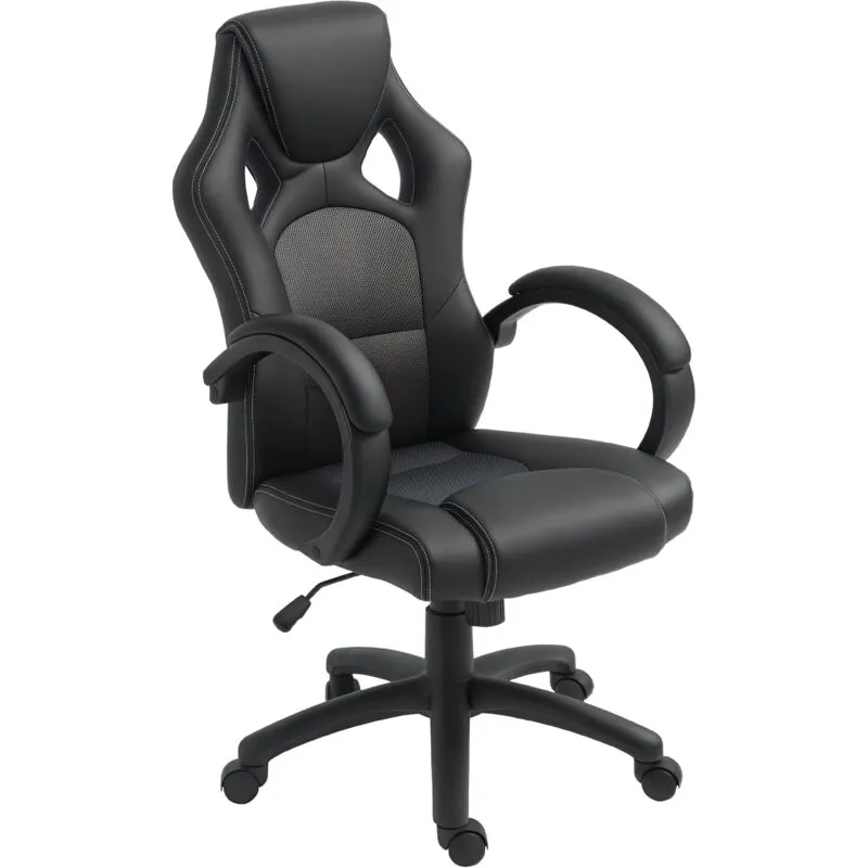 Vinsetto - Racing Gaming Chair Swivel Home Office Gamer Chair with Wheels Grey