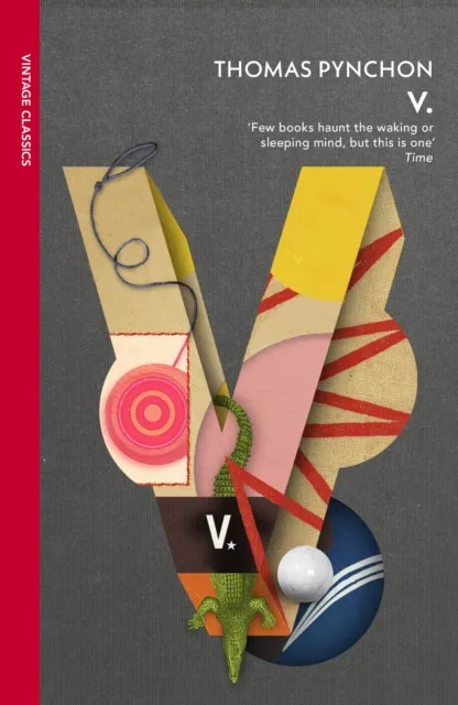 Thomas Pynchon V. Paperback Book Multicolor