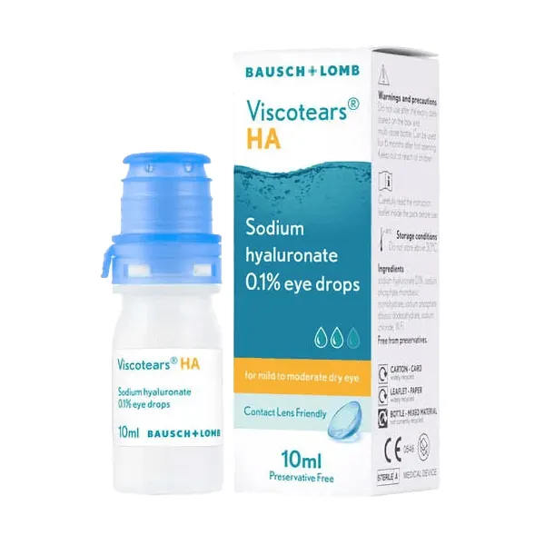 Viscotears Hyaluronic Acid Eye Drops 10ml