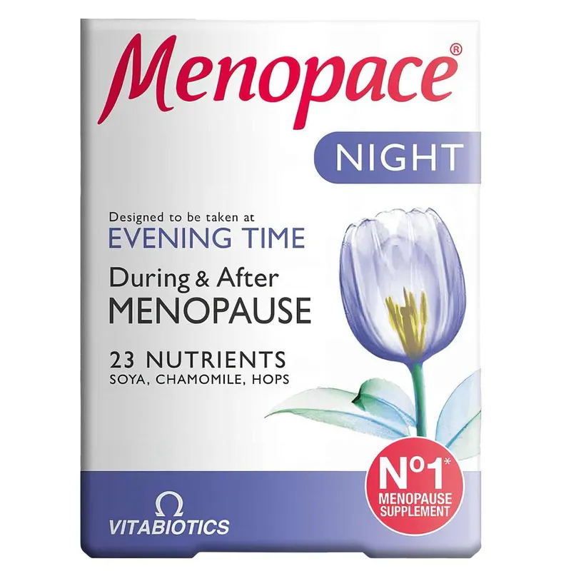 Vitabiotics Women's Menopace Night Tablets x 30 in Clear Clear