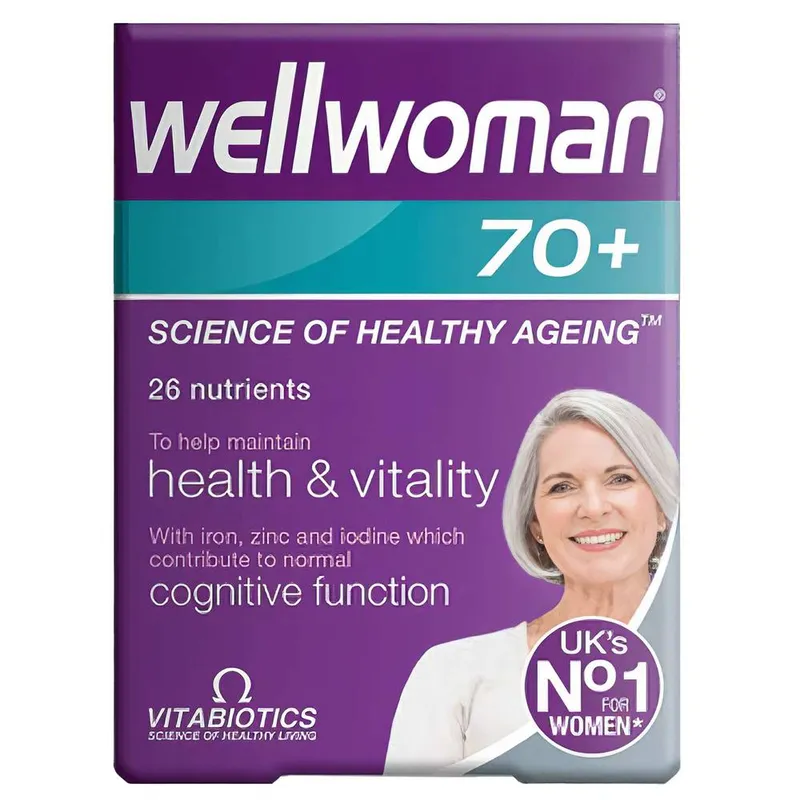 Vitabiotics Women's Wellwoman 70+ x 30 Tablets in Clear Clear