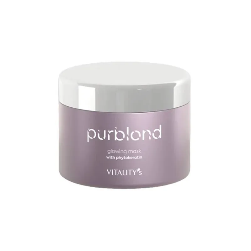 Vitalitys Purblond Glowing Hair Mask 200ml in Off White - Off White
