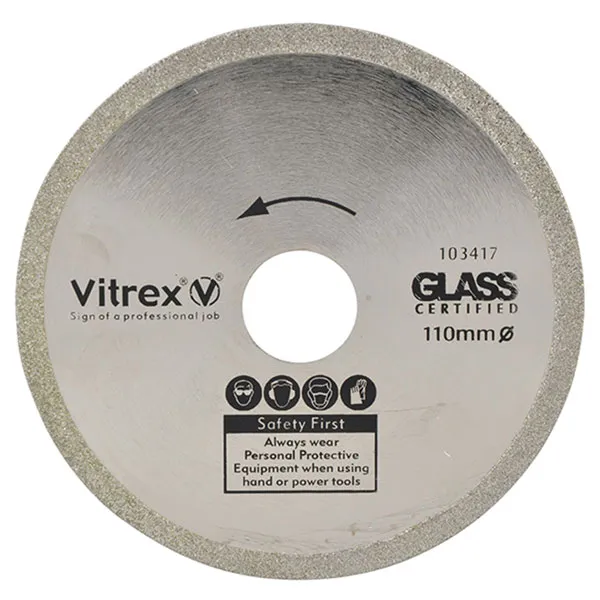 Vitrex 103417 Glass Diamond Blade 110mm VIT103417