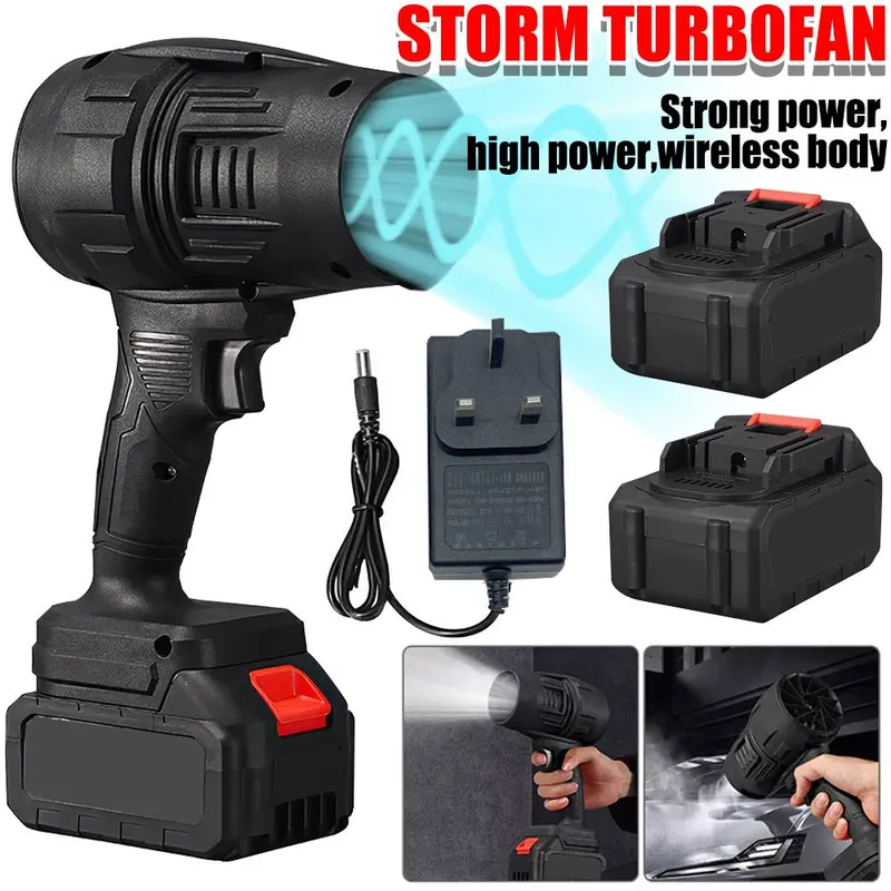 Vogrex 130, 000 Rpm Mini Turbo Blower Portable Air Dryer in Black - Black