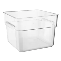 Vogue Hygiplas Polycarbonate Square Storage Container 10Ltr