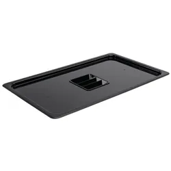 Vogue Polycarbonate 1/1 Gastronorm Lid Black