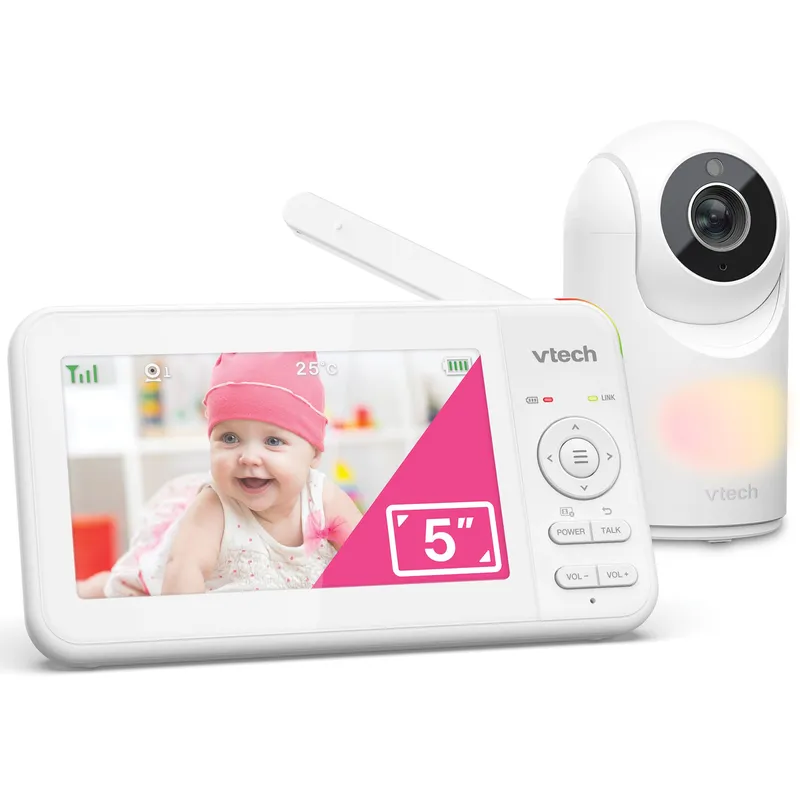 Vtech VM5467 5" Pan & Tilt Video Baby Monitor - White