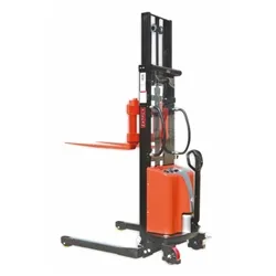 Vulcan Manual Straddle Stacker Fork Height mm: 1600 Steel Black/Orange
