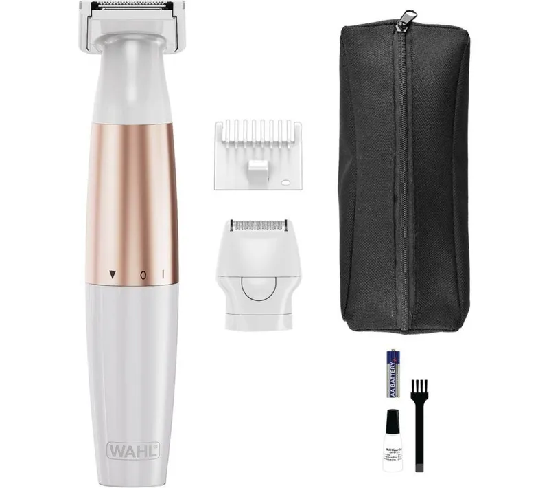 Wahl Trim & Shave Bikini Shaver - White & Rose Gold, White