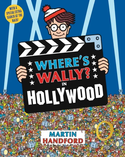 Walker Books Ltd Where'S Wally? In Hollywood : From The Original Search-And-Find Series – An Epic Movie And Film Puzzle Book With King Kong, Cowboys, Pirates, Musketeers And Robin Hood, Perfect Present For All Ages