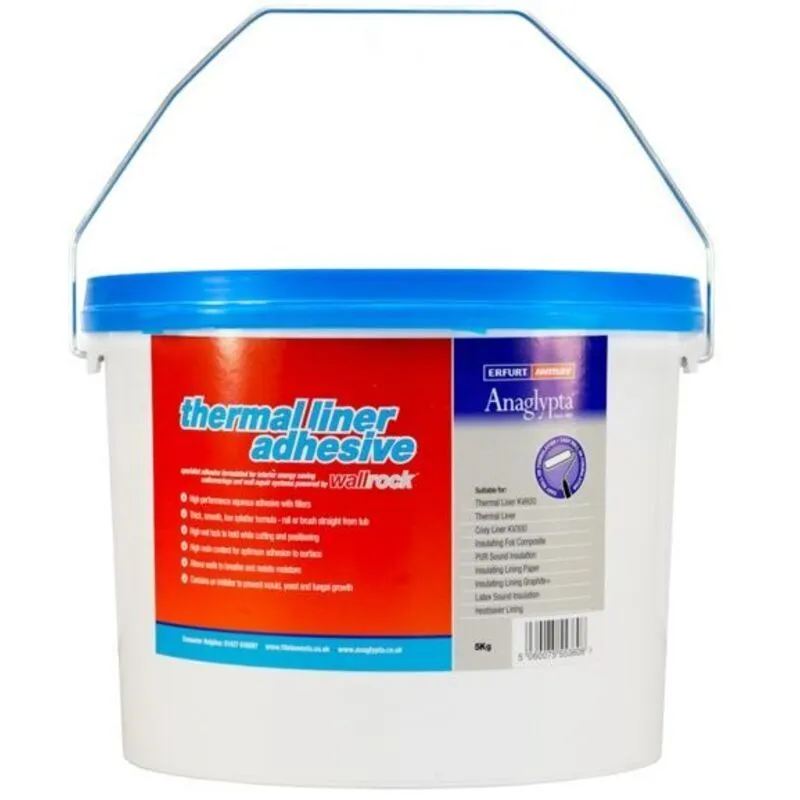 Wallrock - Thermal Liner Adhesive Ready Mixed Heavy Duty Wallpaper Paste 5kg