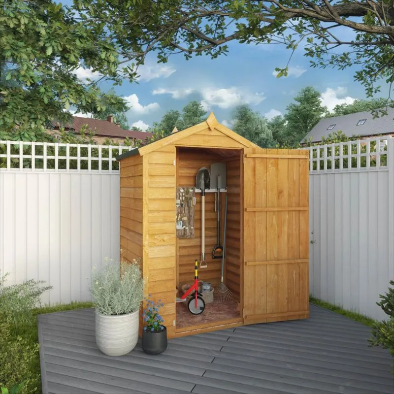 4x3 Mercia Overlap Apex Wooden Garden Shed