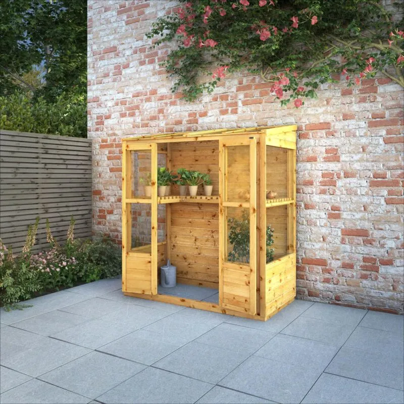 Mercia Traditional Tall Wall Greenhouse 6x3