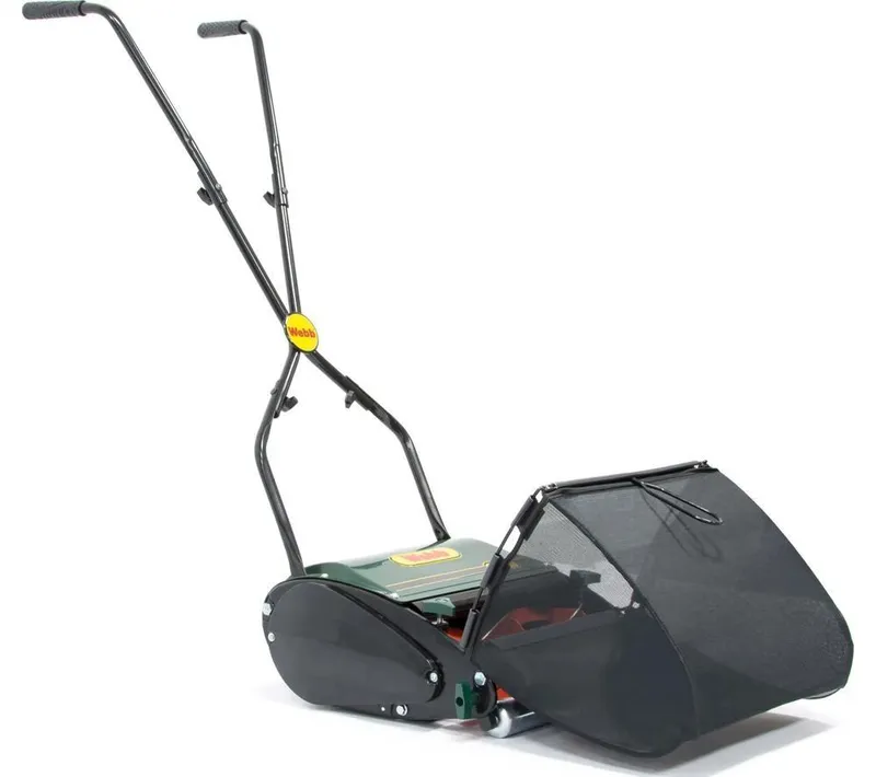 Webb WEH12R Cordless Cylinder Lawn Mower - Green & Black, Black,Green
