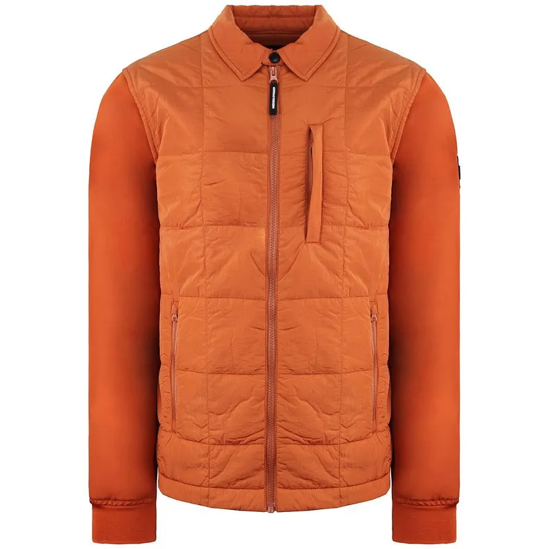 Weekend Offender Men's Long Sleeve Zip Up Orange Los Amigos Jacket in Gold Size: XS Gold XS