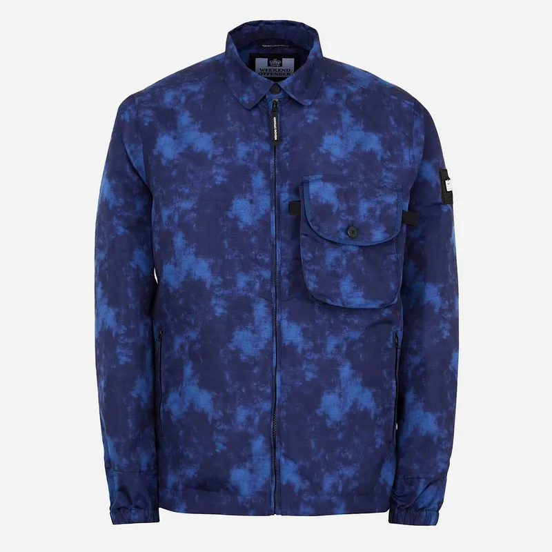 Weekend Offender Mens Navy Rusted Jacket Nylon - Size Medium