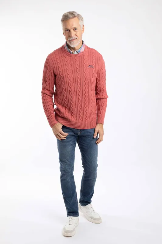 Weird Fish Griffen Mens Cable Knit Jumper