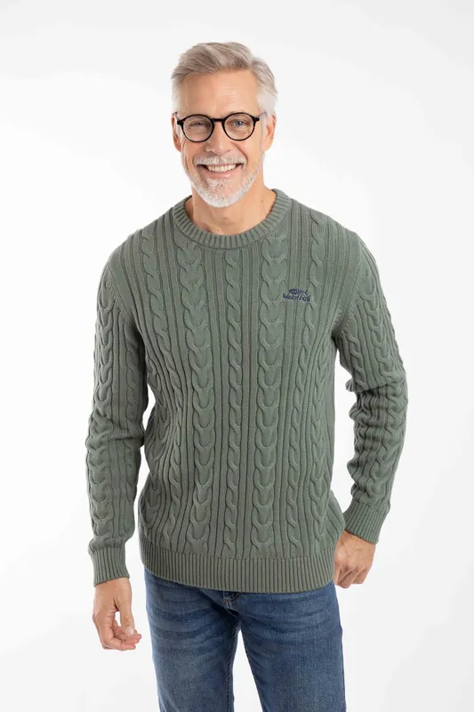 Weird Fish Griffen Mens Cable Knit Jumper
