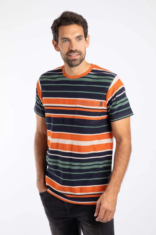 Weird Fish Herne Mens Striped T-Shirt