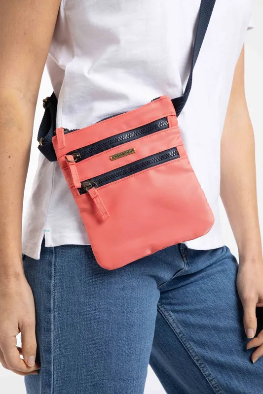 Weird Fish Women's Nisla Crossbody Bag in Coral - Coral - Size: One Size