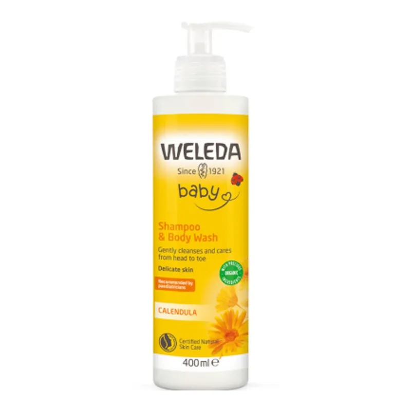 Weleda Calendula Shampoo & Body Wash, 400ml