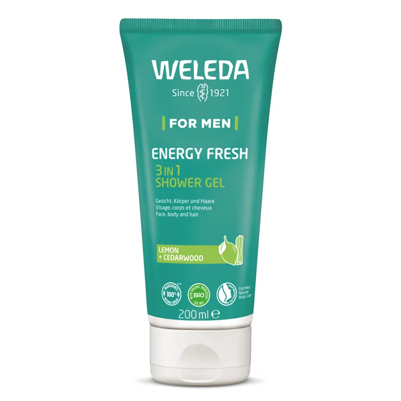 Weleda For Men Energy Fresh 3in1 Shower Gel 200ml