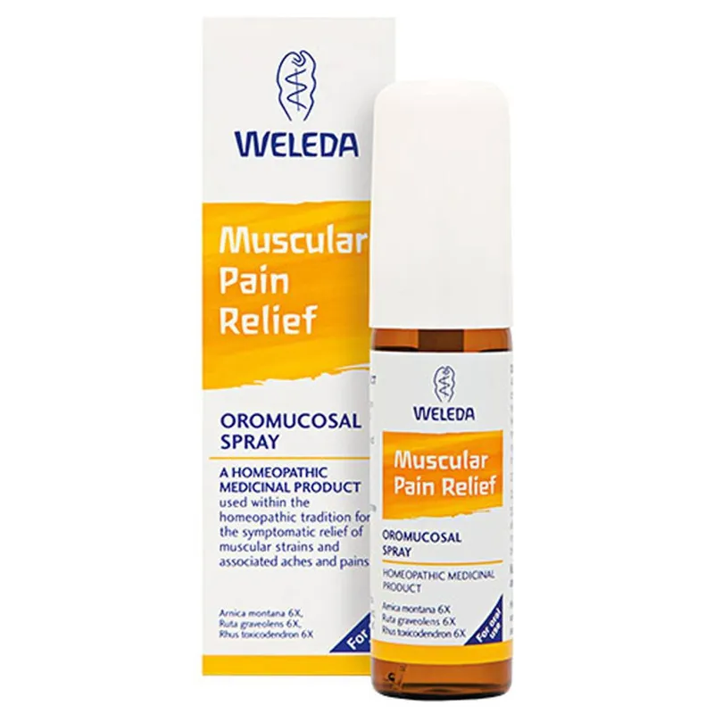 Weleda Muscular Pain Relief Spray 50g in Clear - Clear