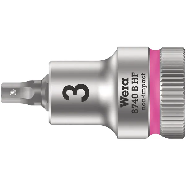 Wera 05003032001 8740 B HF Zyklop In-Hex 3/8" Bit-Socket 4 x 107mm