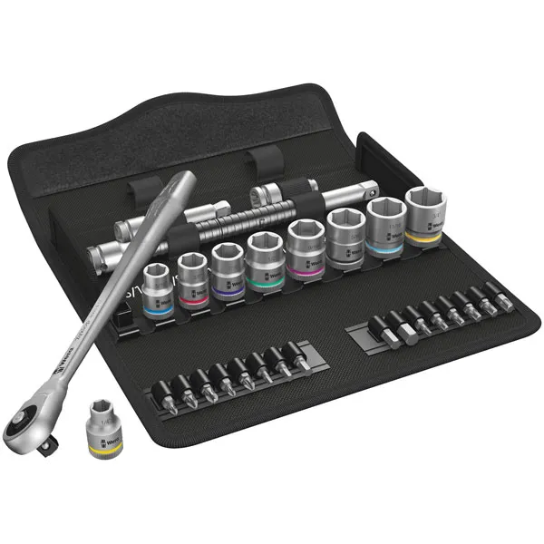 Wera Zyklop 8100 Sb10 3/8" Drive Ratchet And Socket 29 Piece Set