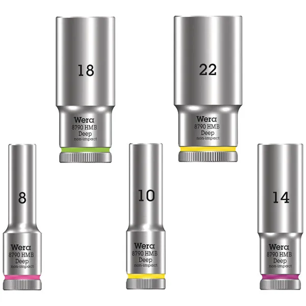 Wera 05004534001 8790 Hmb Deep 3/8" Socket 12 x 64 mm