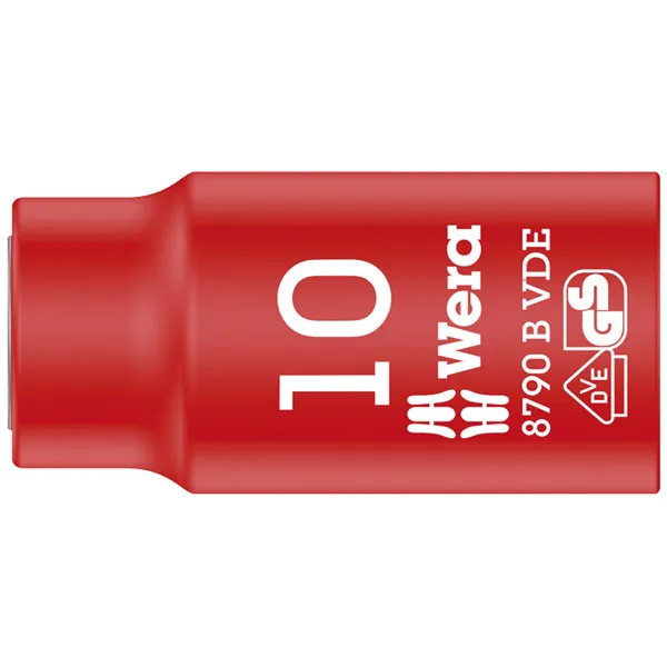 Wera 8790B Zyklop Vde 3/8" Drive Socket 3/8" 10mm